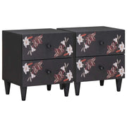 Comodino con cassetto 2 pcs Marrone 40 x 33,5 x 46 cm