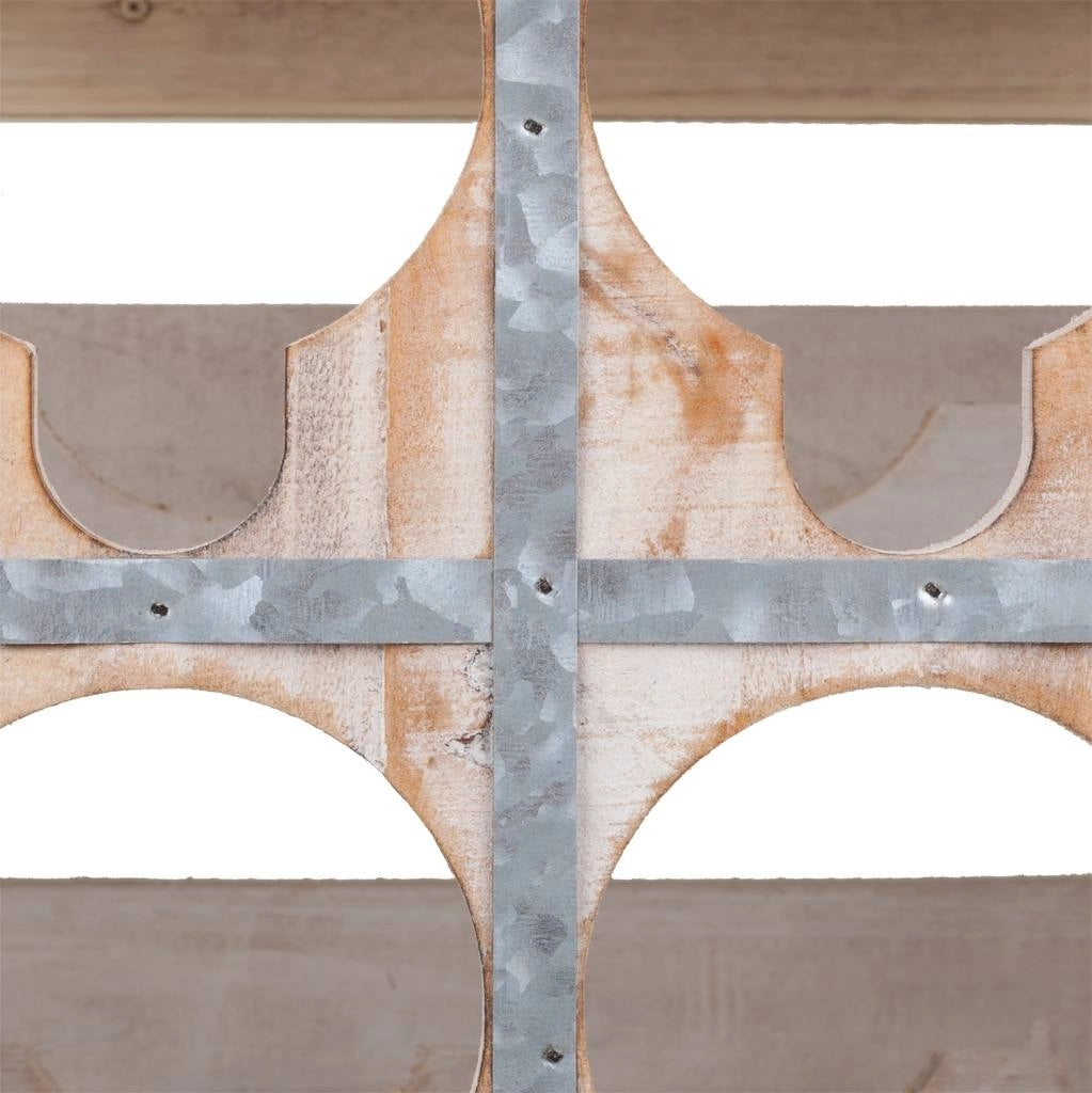 Cassetto portabottiglie in legno marrone 41x32x55h