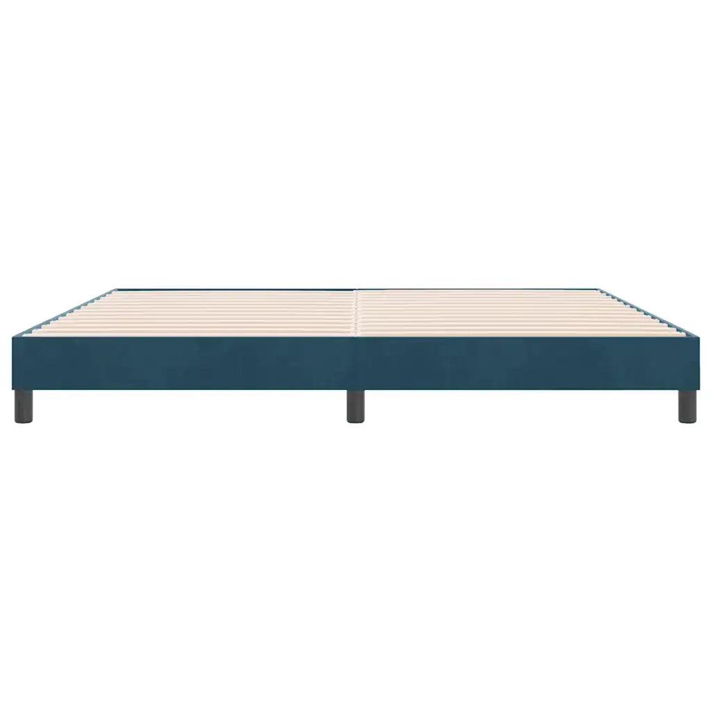 Giroletto senza Materasso Blu Scuro 180x210 cm in Velluto 4101371