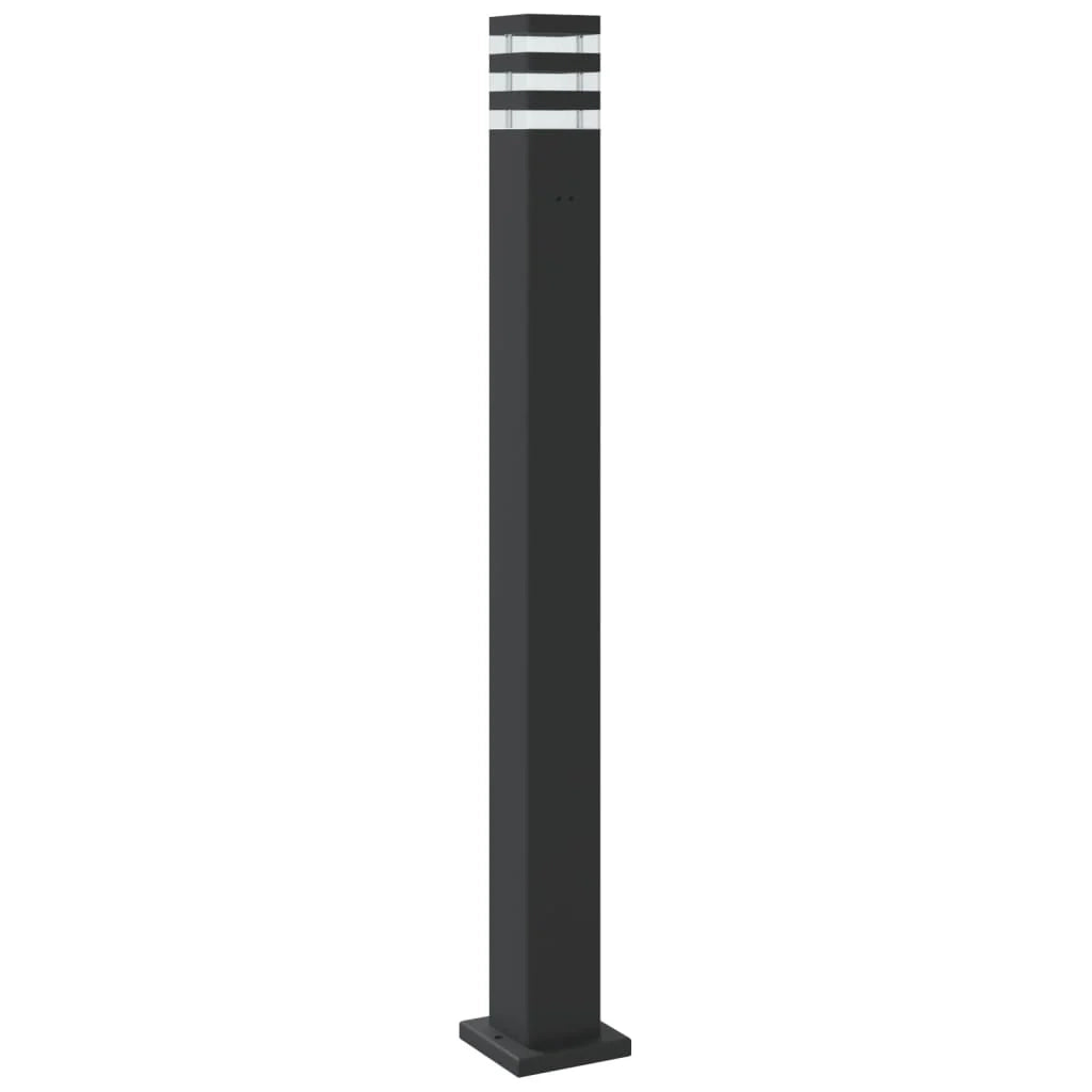 Lampada da terra per esterno 110 cm alluminio nero 02_0042506