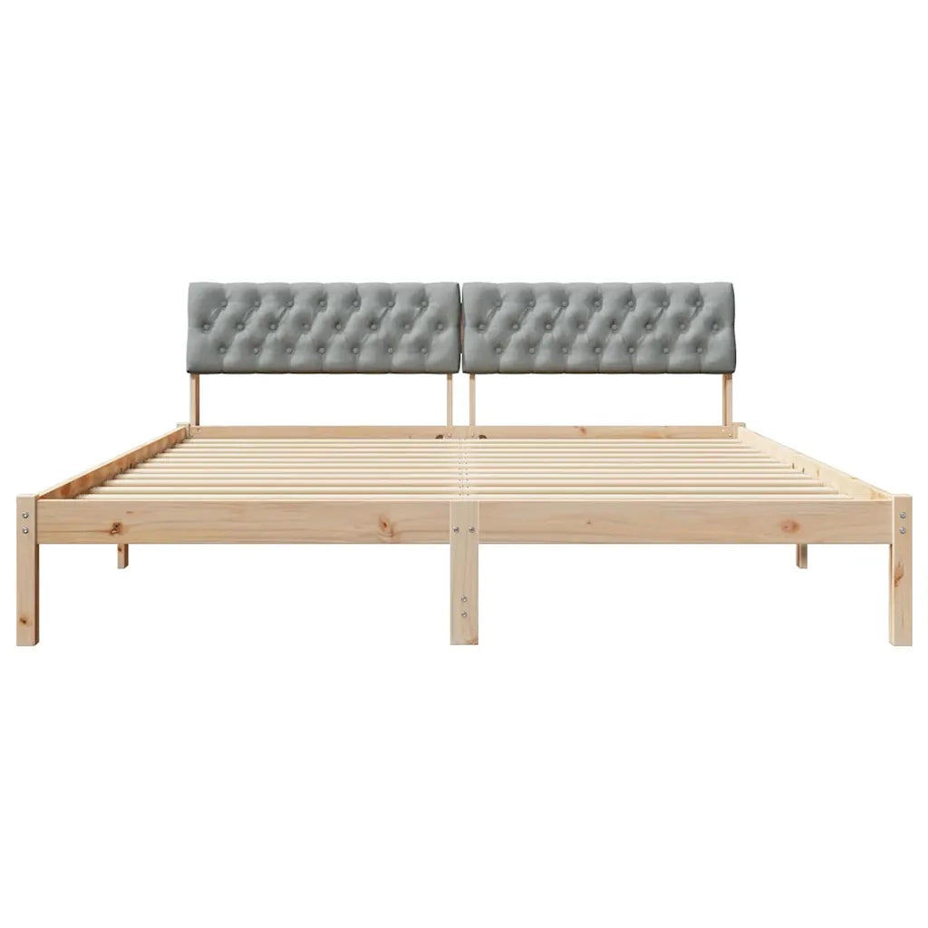 Struttura del letto-Giroletto Marrone e grigio chiaro 180 x 200 cm 441601