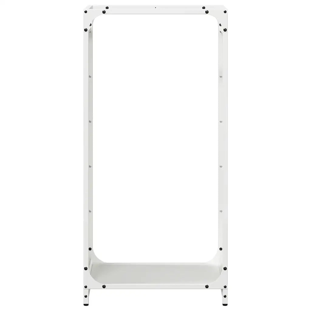 Rastrelliera per Legna da Ardere Bianca 44x28x90 cm CFW2532016
