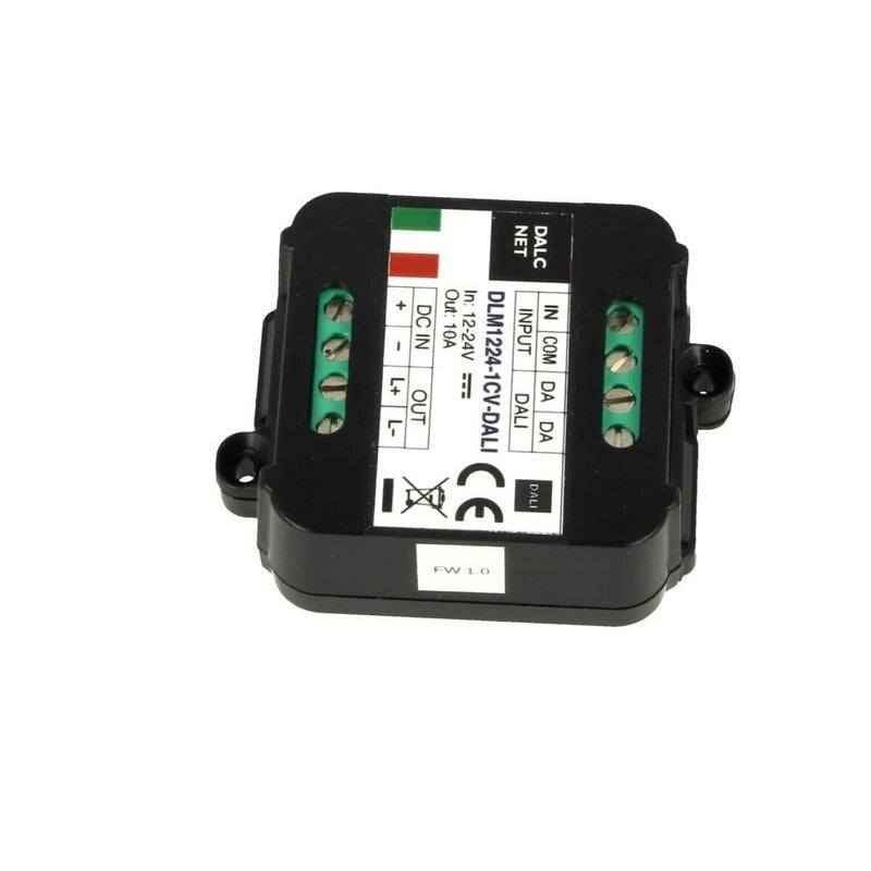 DLM1224-1CV-DALI Led Dimmer Bus DALI 12V 24V 10A Pulsante N.O. 0/1-10V Potenziometro