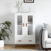 Credenza-Buffet-Armadio da cucina Bianca 69,5x31x115 cm in Legno Multistrato 311507