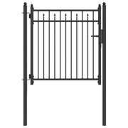 Cancello per recinzione HORST 100 x 100 cm Metallo Nero CFW1472123