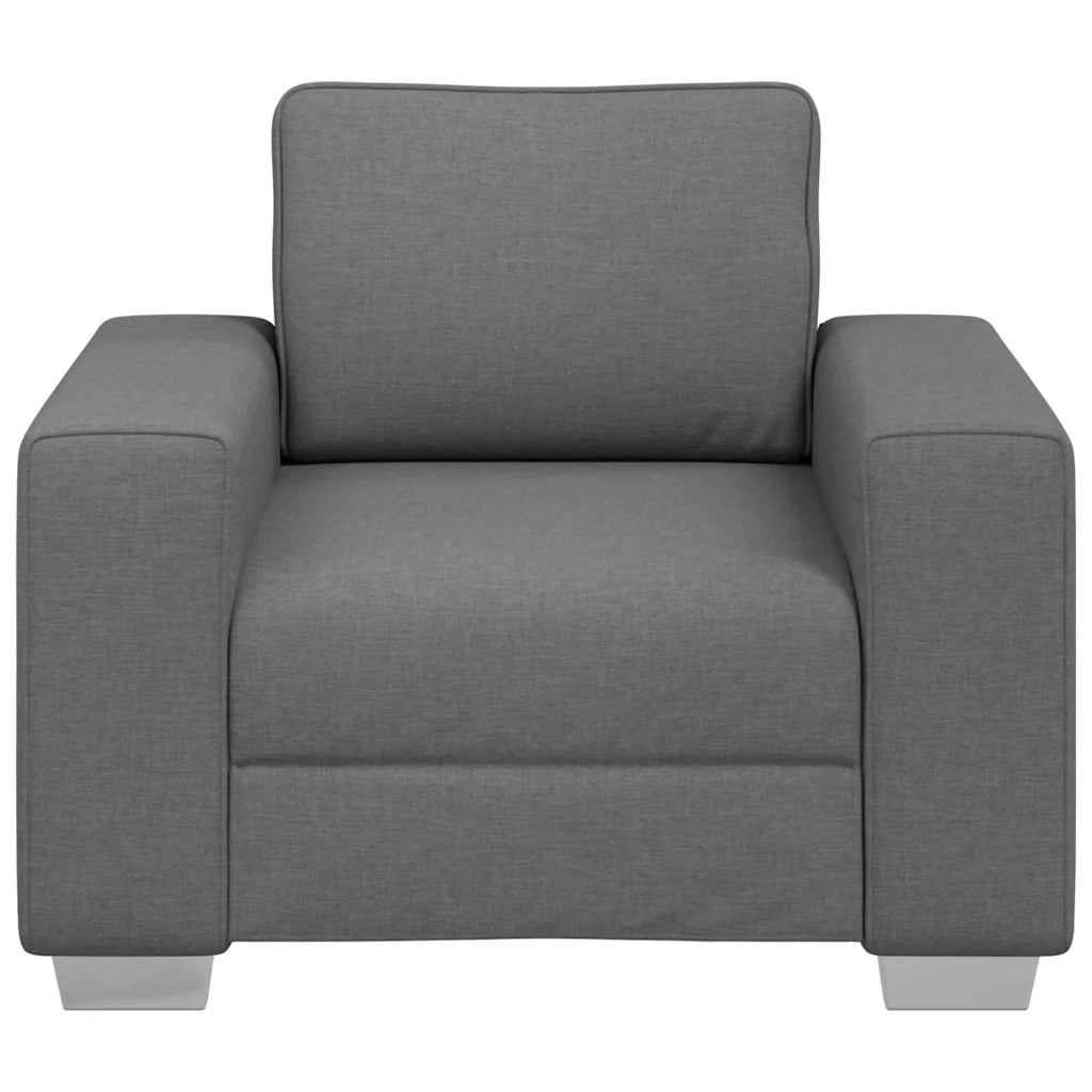 Poltrona Sofa Grigio scuro 100 cm Tessuto 4105208
