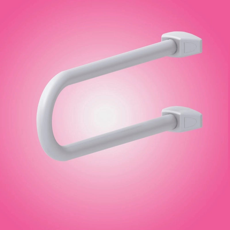 Maniglia di sicurezza fissa per disabili in alluminio colore bianco