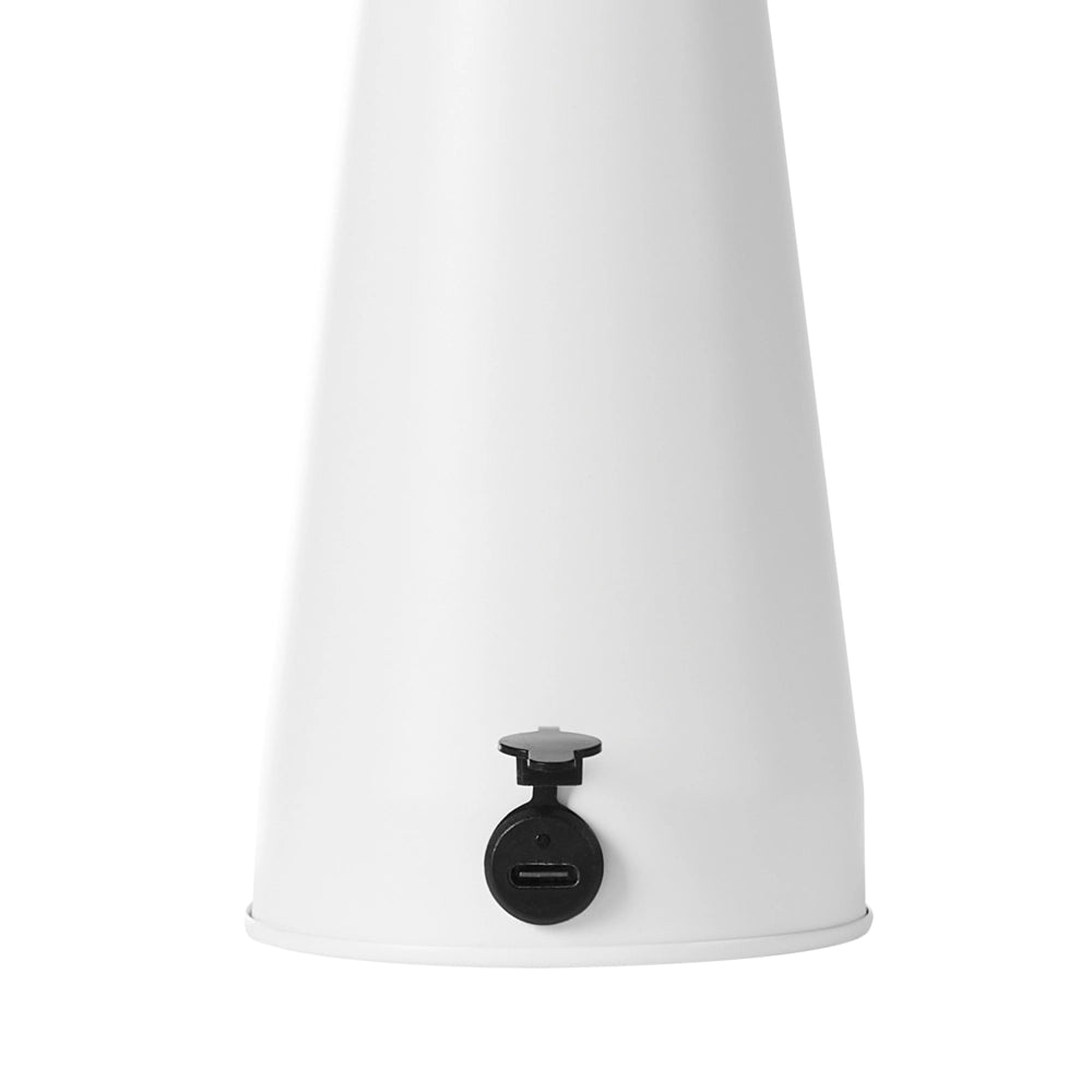 Lampada da tavolo in metallo bianco per interni con dimmer senza fili Luce domestica Design moderno