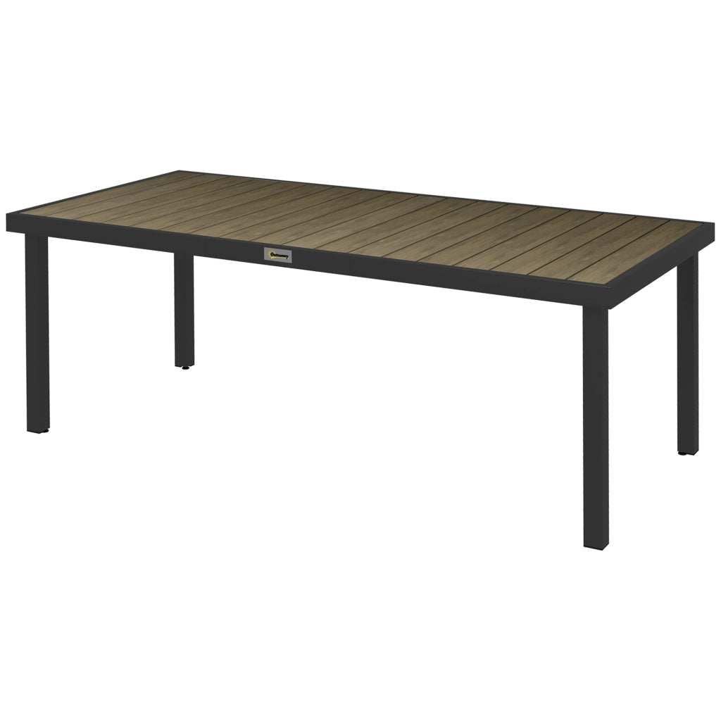 Tavolo da pranzo rettangolare allungabile per 8 persone ¨C zephmum ¨C Legno effetto quercia