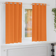vidaXL Tende con tende 2 pcs Arancione Vivo Poliestere