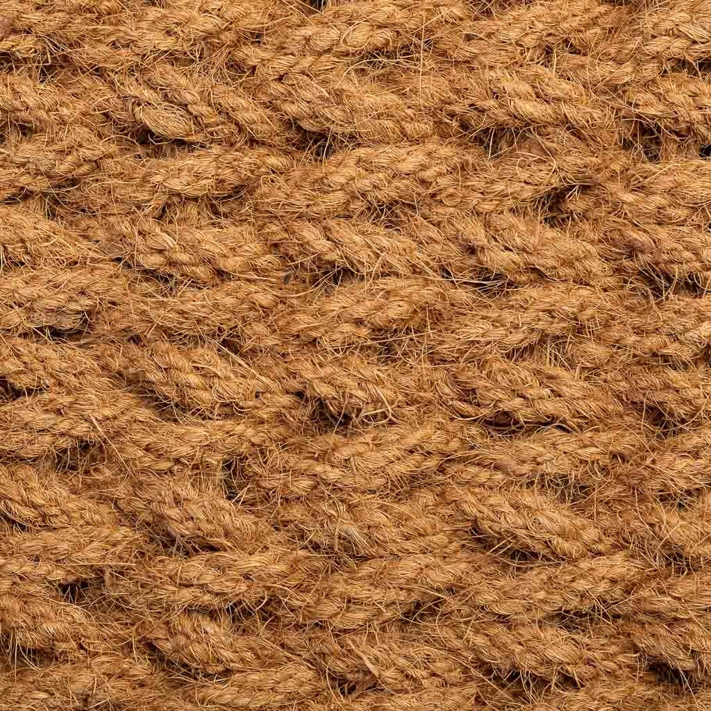 Zerbino corda di cocco marrone 80x50x3