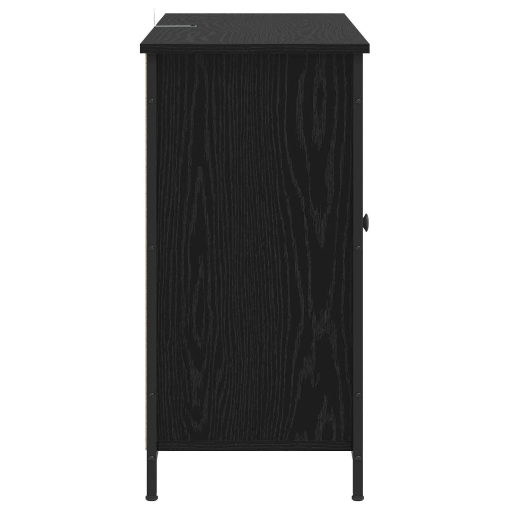 Credenza Rovere Nero 100 x 35 x 70 cm Legno ingegnerizzato 8010906