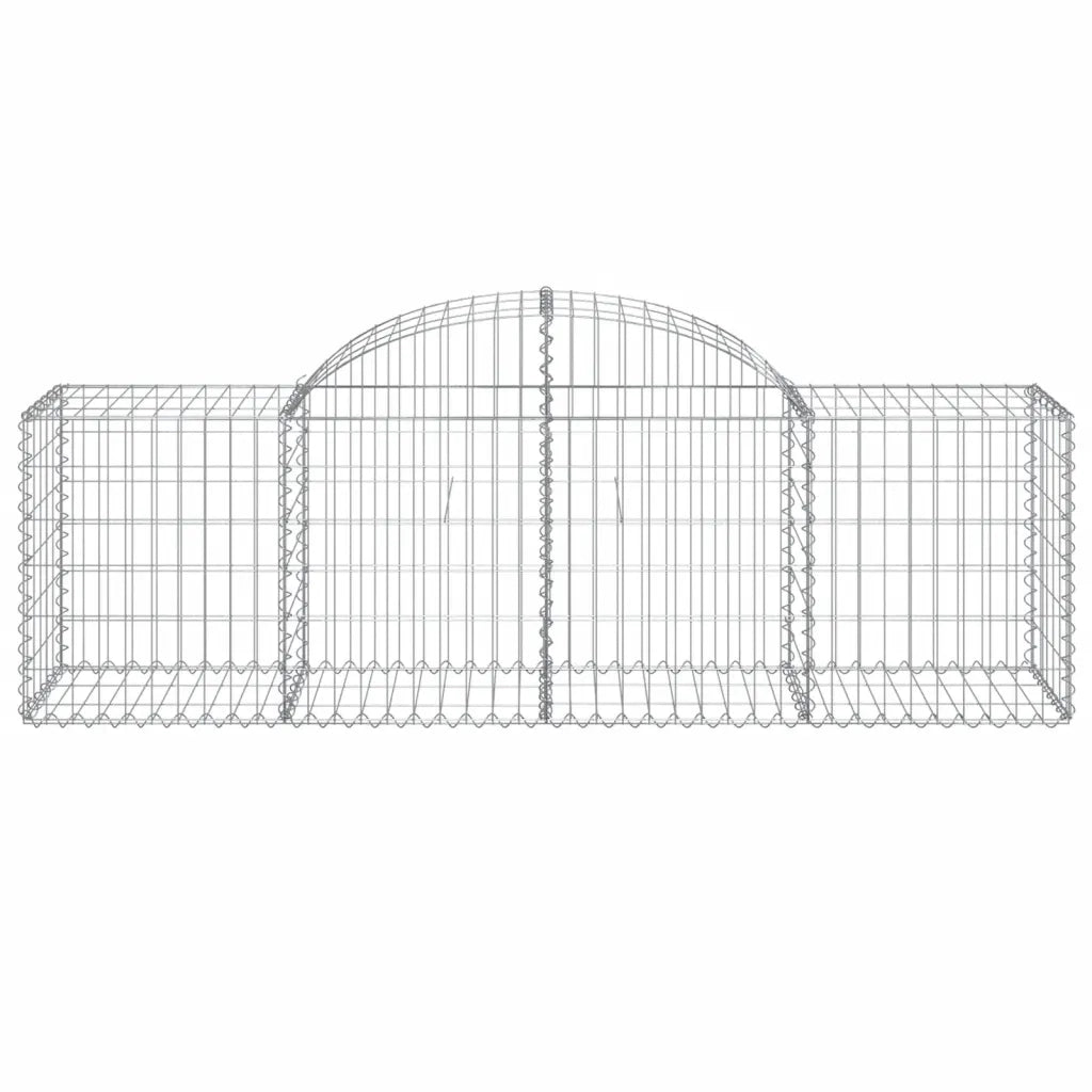 Cesti Gabbioni ad Arco 40 pz 200x50x60/80 cm Ferro Zincato