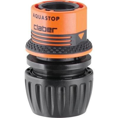 RACCORDO RAPIDO STRINGITUBO UNIVERS + STOP CLABER - 1/2-5/8-3/4+AQUASTOP SELF 8549- 2 pezzi