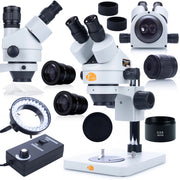 Mikroscopio Stereoscopico Trinoculare Mercury Pro MSMP-T-PS1 – Testa Rotante 360° | Zoom 7x-45x