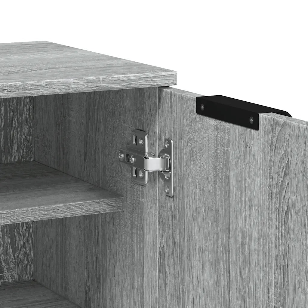 Scarpiera Grigio Sonoma 59x35x100 cm in Legno Multistrato 817109