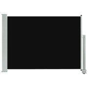 Tenda da sole laterale retrattile/schermo privacy per patio giardino terrazza balcone 80 x 300 cm nero 02_0007398