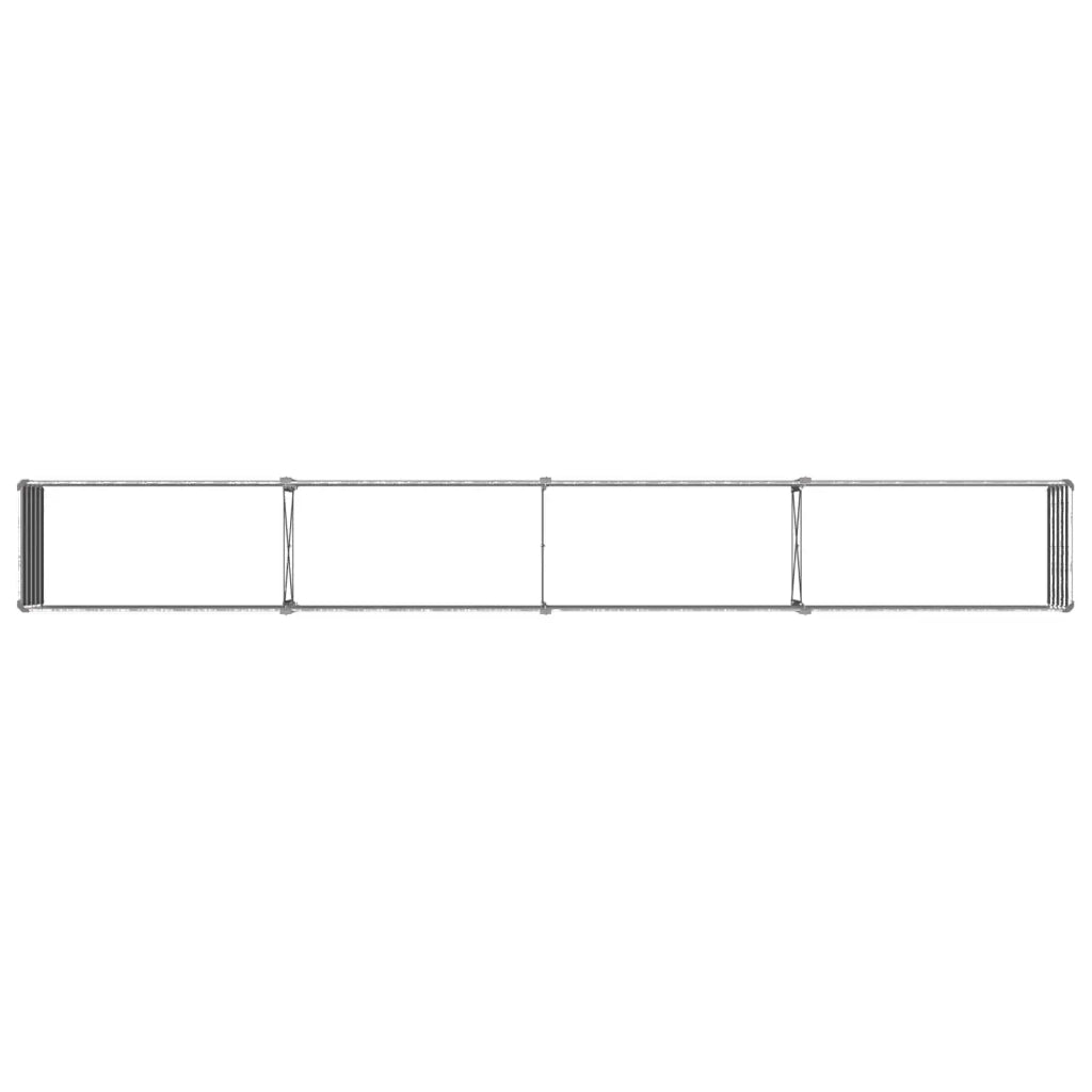 Letto rialzato da giardino Argento 320 x 40 x 55 cm 8006269
