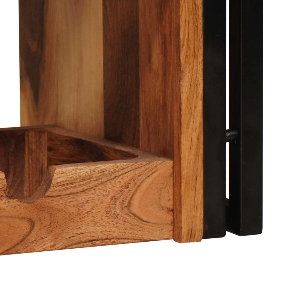 Portabottiglie 120 x 45 x 33 cm Legno di Acacia Massello 4104764