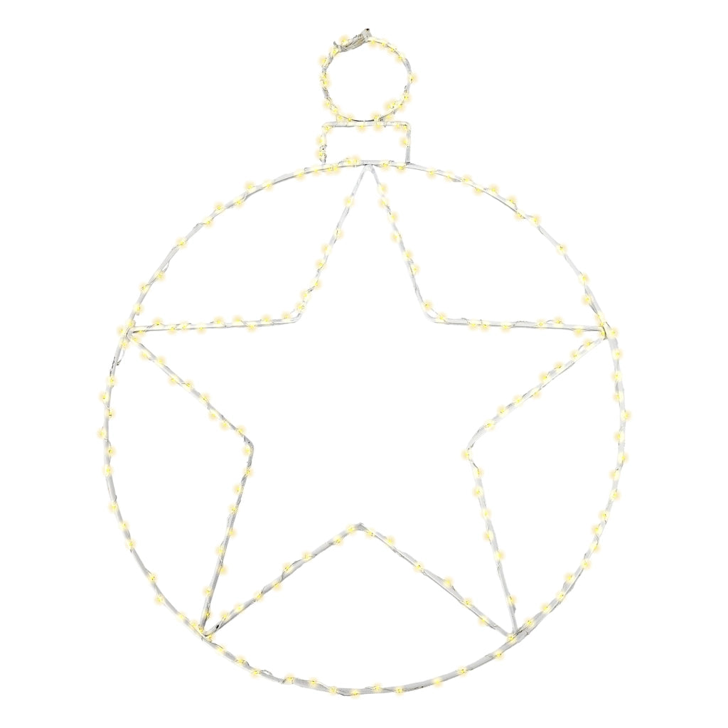 Decorazione per esterno sfera natale 250 led 48 cm