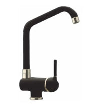 Miscelatore bocca Alta Lavello serie Matera Argo Rubinetterie Colore: Nero Opaco