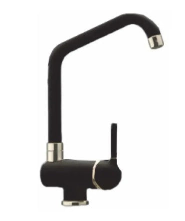 Miscelatore bocca Alta Lavello serie Matera Argo Rubinetterie Colore: Nero Opaco