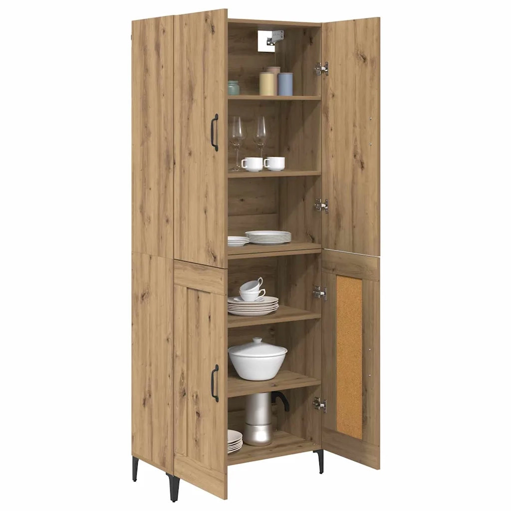 Credenza | Madia | Buffet da pranzo | Armadio da pranzo Rovere artigianale 69,5 x 34 x 180 cm
