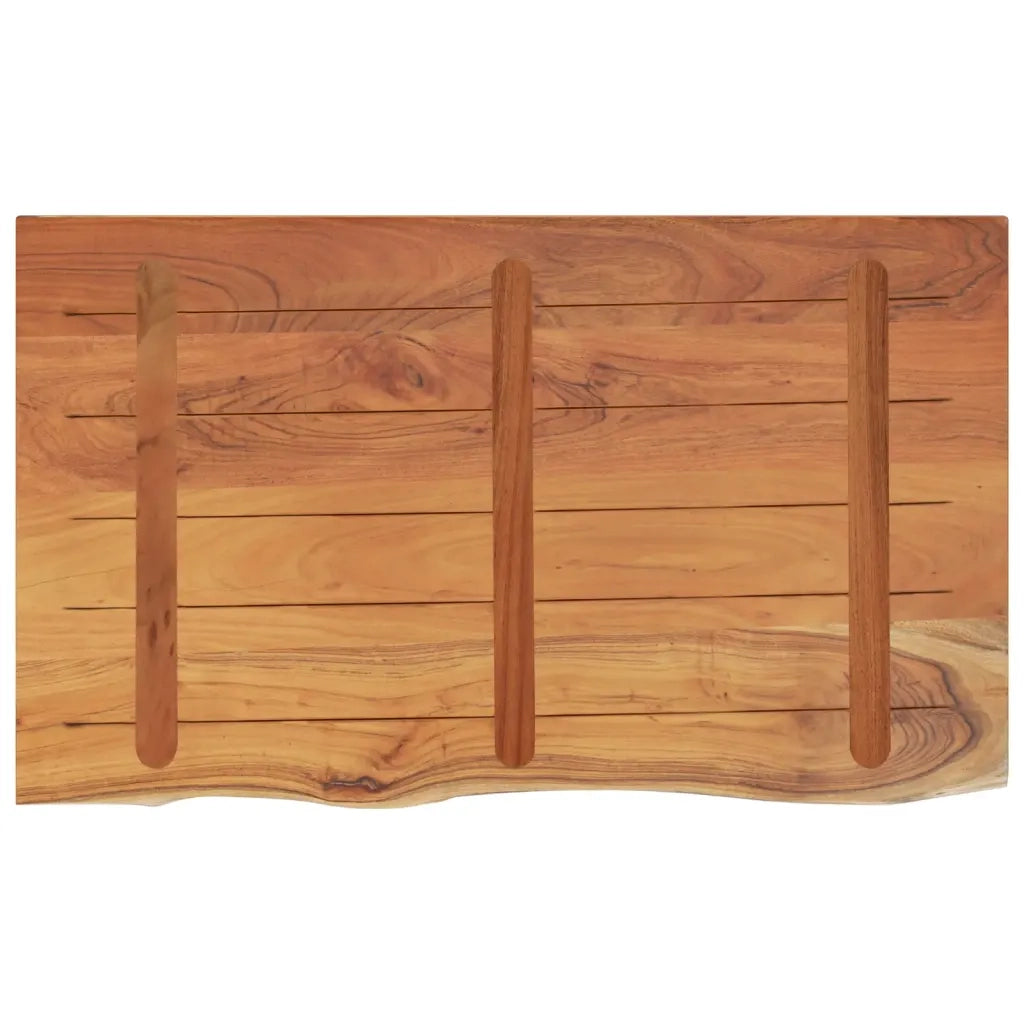 vidaXL Piano Bagno 100x60x3,8 cm Rettangolare Legno Massello di Acacia