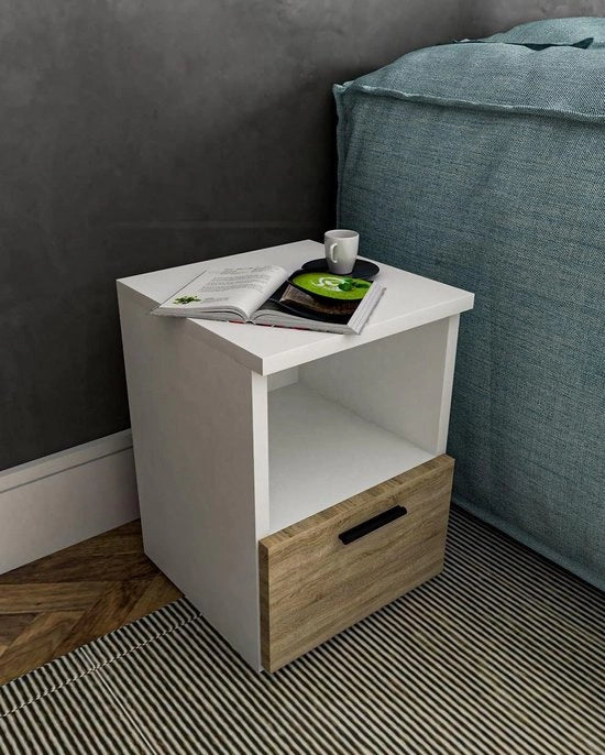 Casella notturna - Mobili da camera da letto - Tavolino notturno universale - tavolo da notte 30D x 30L x 40A centimetri