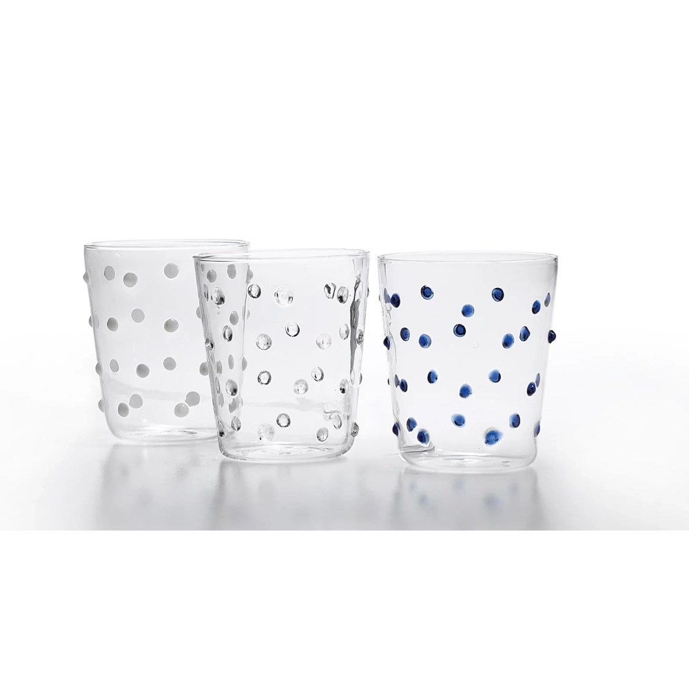 Bicchiere Zafferano Party Tumbler Blu 45 Cl Set 6 pezzi In Vetro