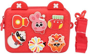 Borsa per bambini con assorbimento shock - grande capacità - decorazioni cartoon - borsa da trasporto - EVA impermeabile - borsa per bambini