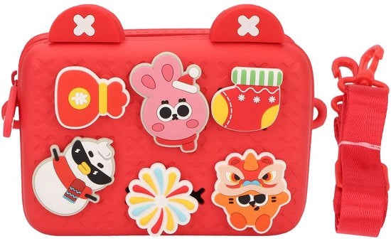 Borsa per bambini con assorbimento shock - grande capacità - decorazioni cartoon - borsa da trasporto - EVA impermeabile - borsa per bambini