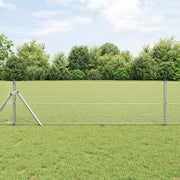 Recinzione in Rete Saldabile con 13 Pali 0.5x100 m Acciaio Galvanizzato