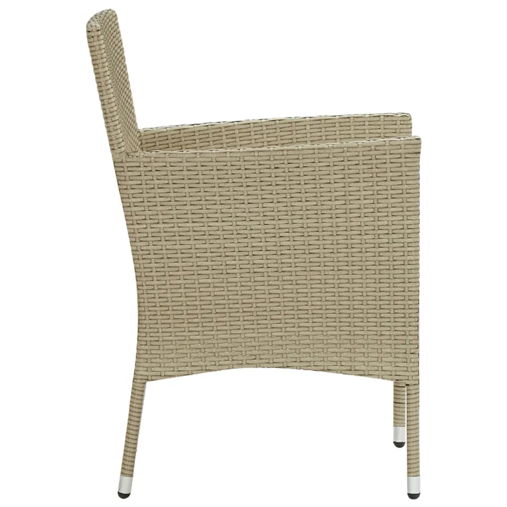 Set Mobili da Pranzo per Giardino 3 pz Beige 3072459