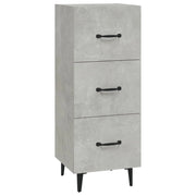 Buffet credenza cassettiera armadio mobile contenitore organizer per cucina soggiorno salotto 34,5 x 34 x 90 cm legno ingegnerizzato grigio 02_0031901