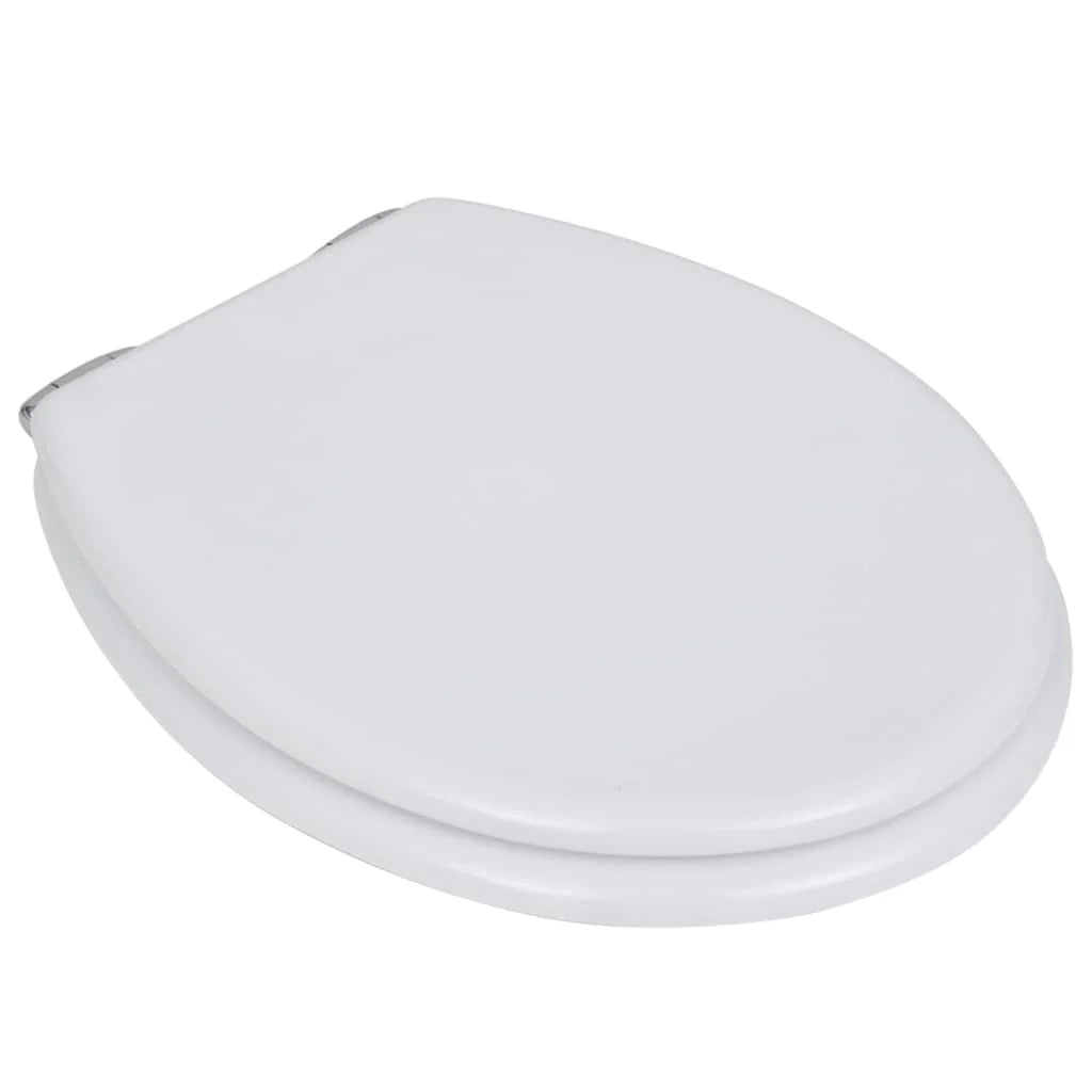 Sedile WC con coperchio a chiusura ammortizzata MDF bianco 02_0002875
