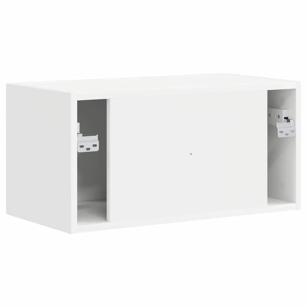 Mobile TV da parete Bianco 60 x 31 x 29,5 cm Legno multistrato