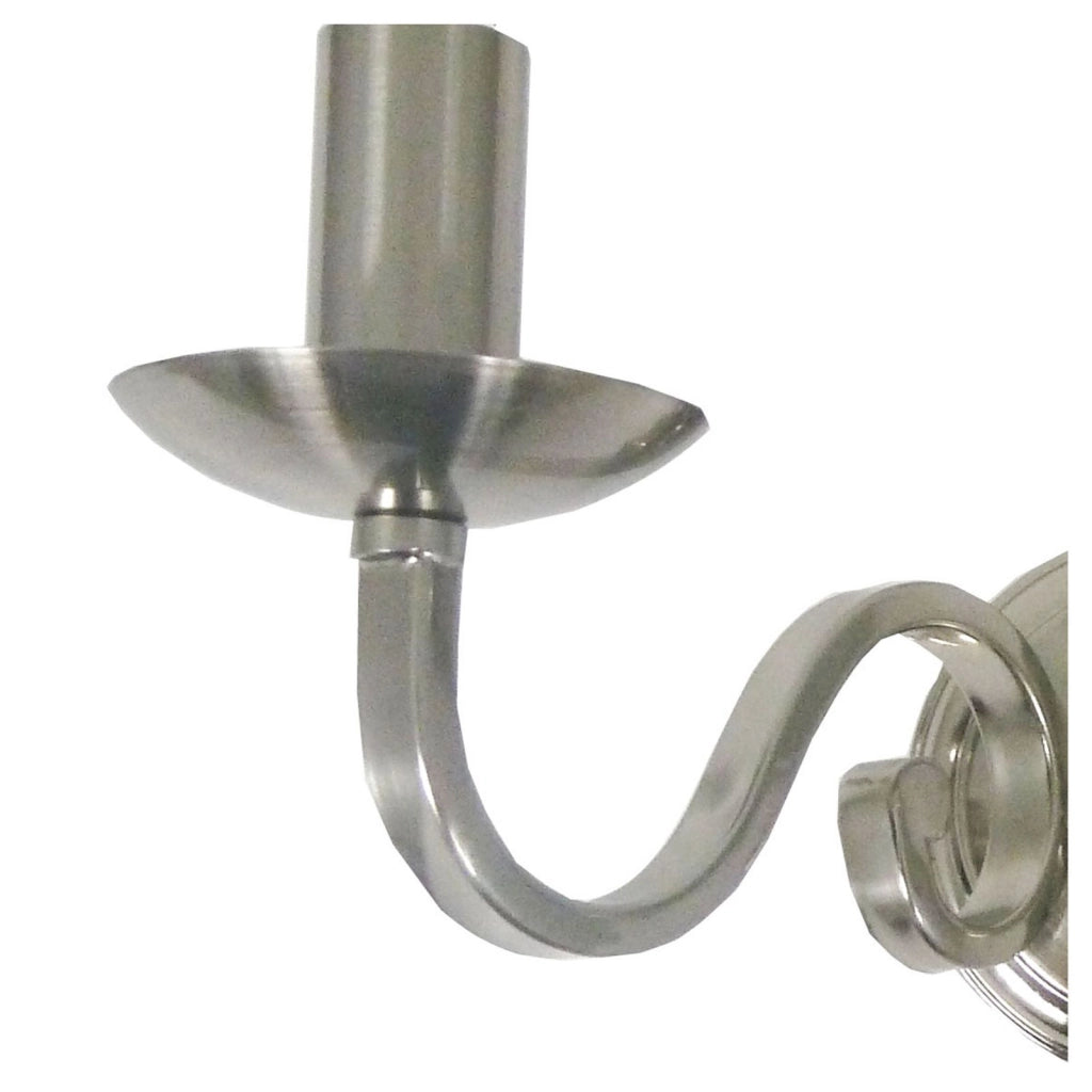 Lampada da parete Richmond 2Lt - Metallo argento satinato