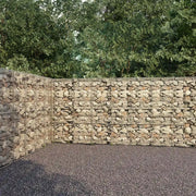 Gabbione con Copertura in Acciaio Zincato 600x30x200 cm 144915