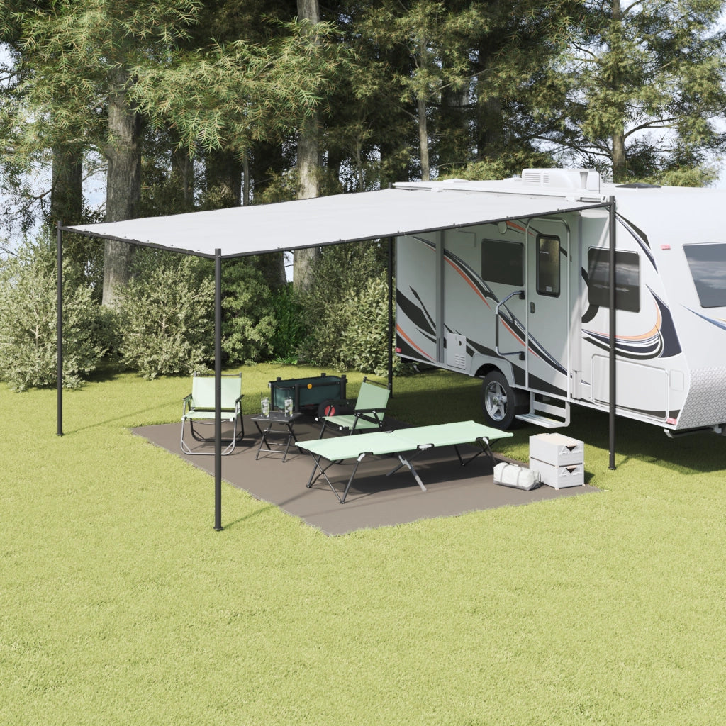 Telo per tenda Grigio chiaro Tela 300 x 500 cm Impermeabile
