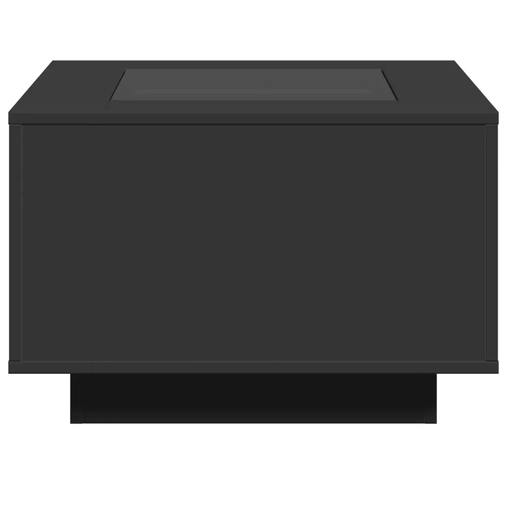 vidaXL Tavolino Salotto con LED Rovere Fumo 60x60x40 cm Multistrato