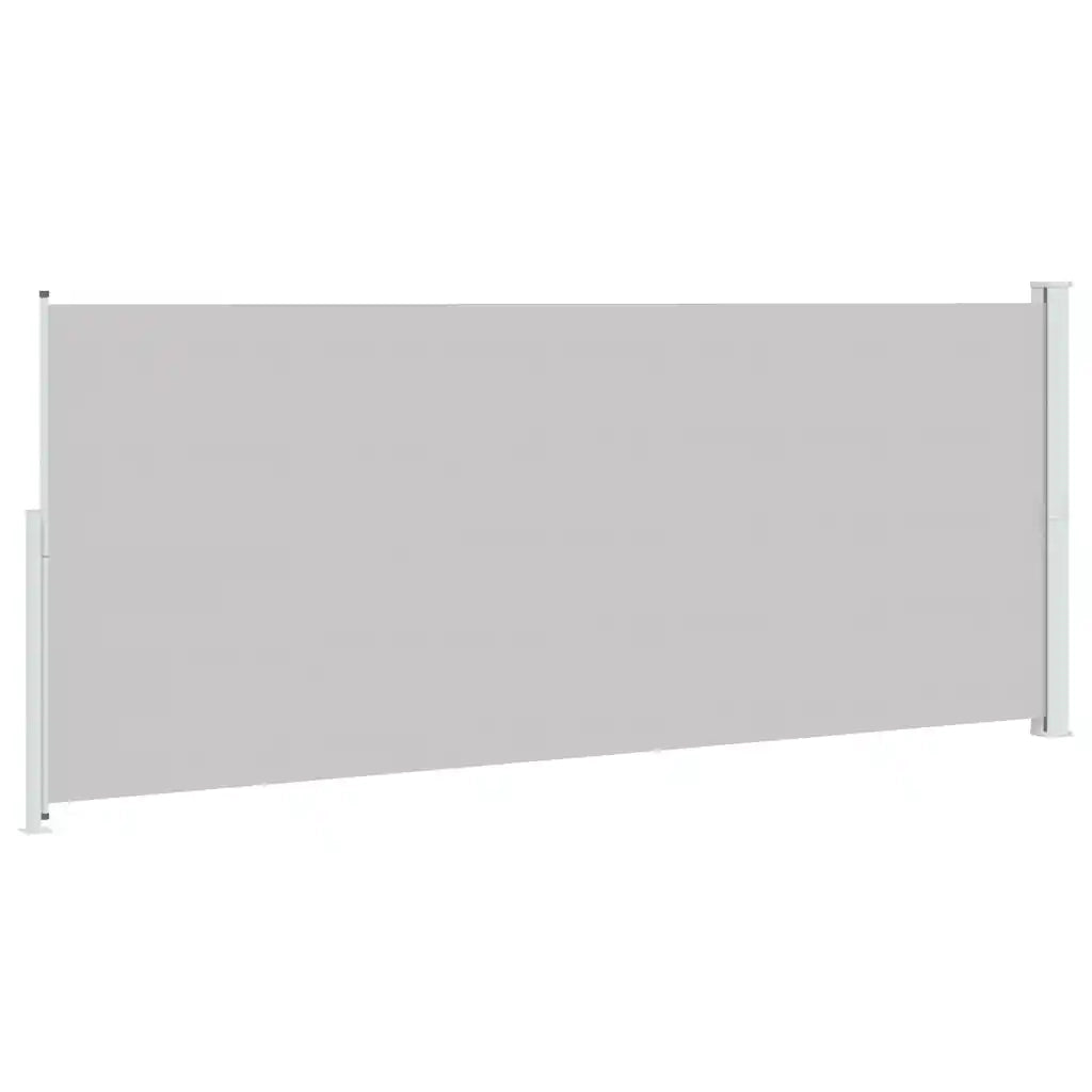 Tenda da Sole | Tenda laterale Retrattile per Patio 200x500 cm Grigia