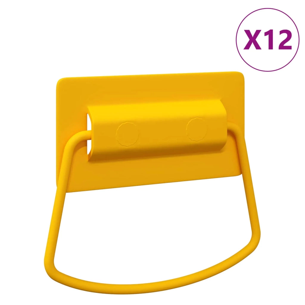 Maniglie per Armadi 12 pcs Senape 85 x 45 mm Metallo