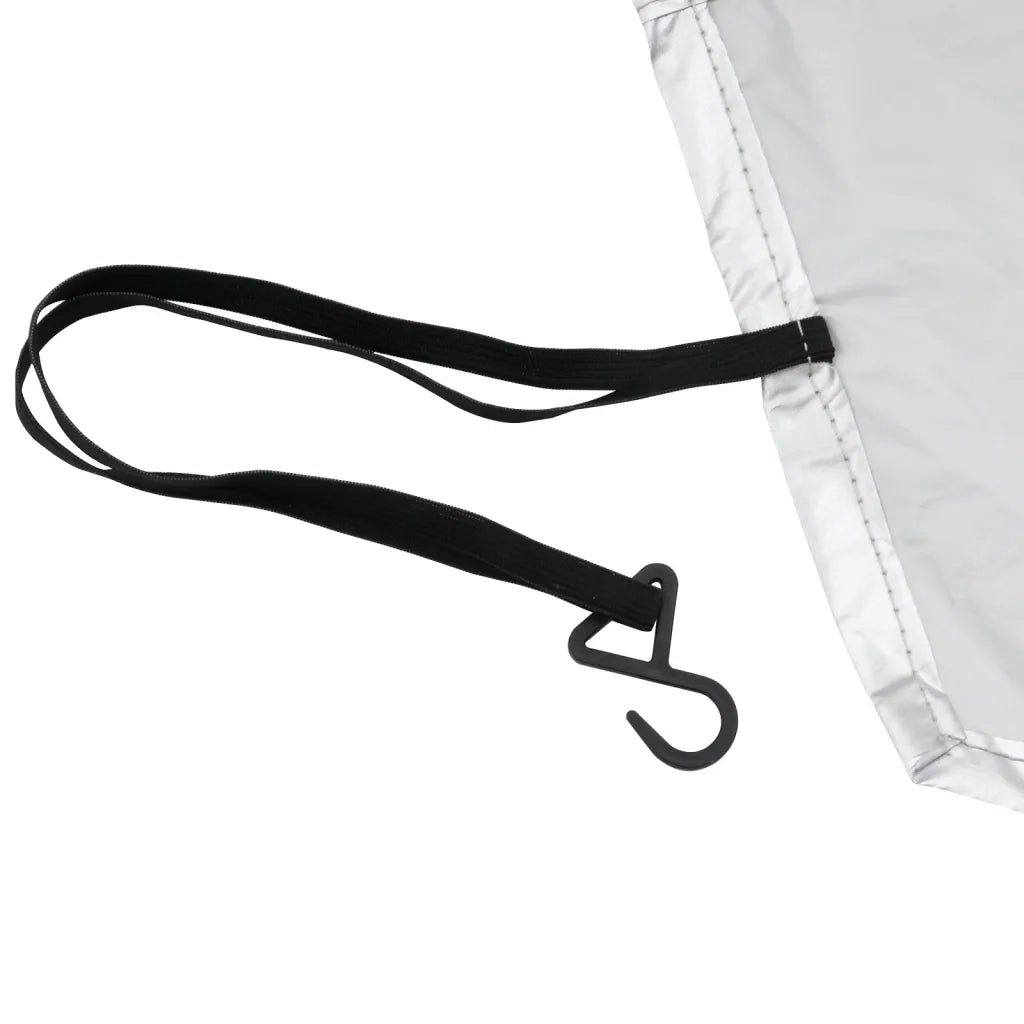 Mezza Copertura Auto con Ganci Argento XL CFW8364552