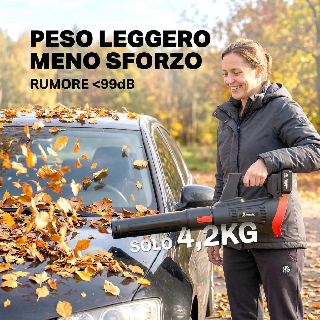 Soffiatore a Batteria 18V ¨C zephmum ¨C Leggero, Motore Brushless