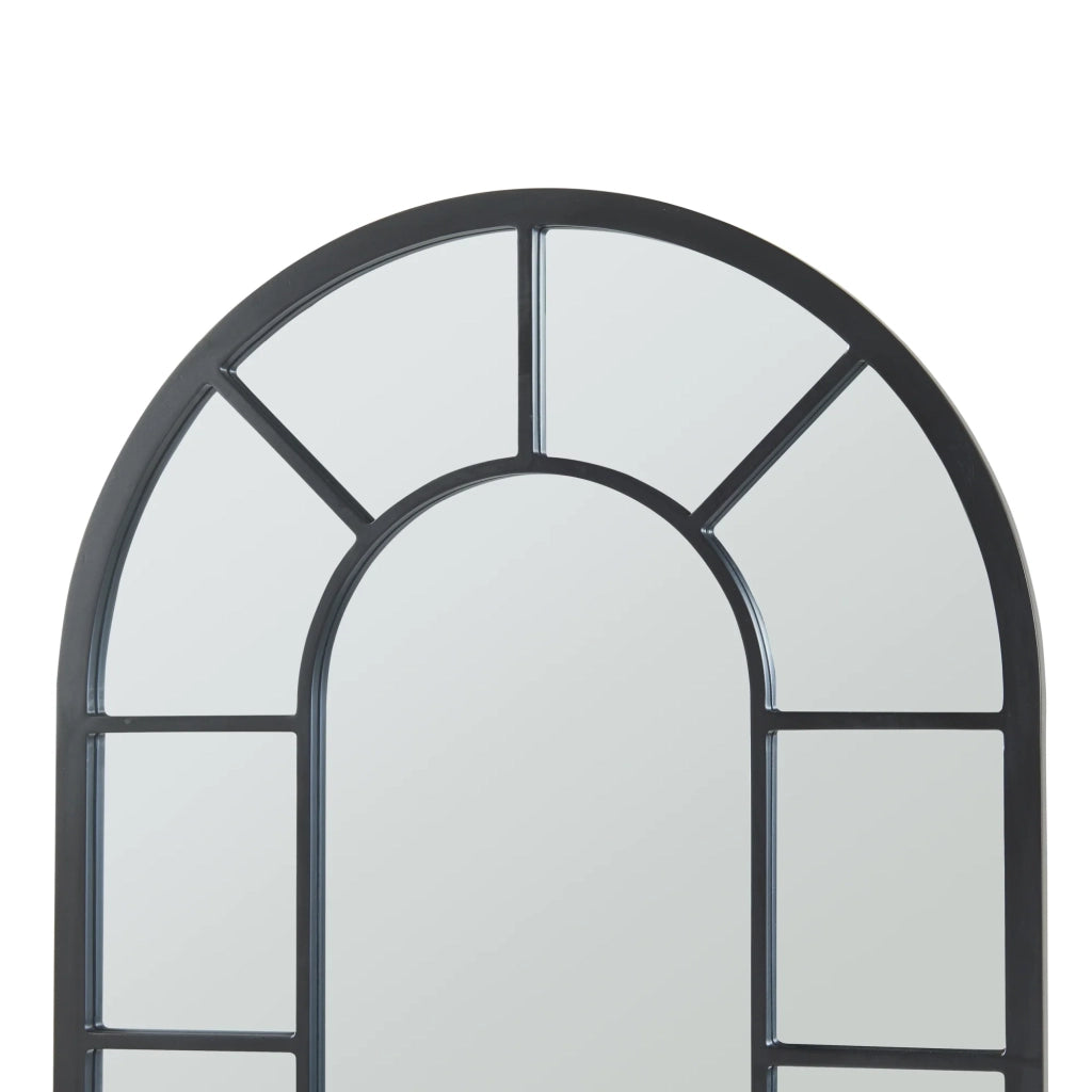 Specchio decorativo moderno da parete MDF 90 x 60 cm nero 03_0010176