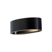 LUNARIS Applique LED Biemissione 17,5W 3000K IP54 CRI90, Struttura in Metallo Nero, Dimmerabile a Taglio di Fase - Rossini Group