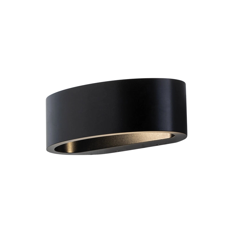 LUNARIS Applique LED Biemissione 17,5W 3000K IP54 CRI90, Struttura in Metallo Nero, Dimmerabile a Taglio di Fase - Rossini Group