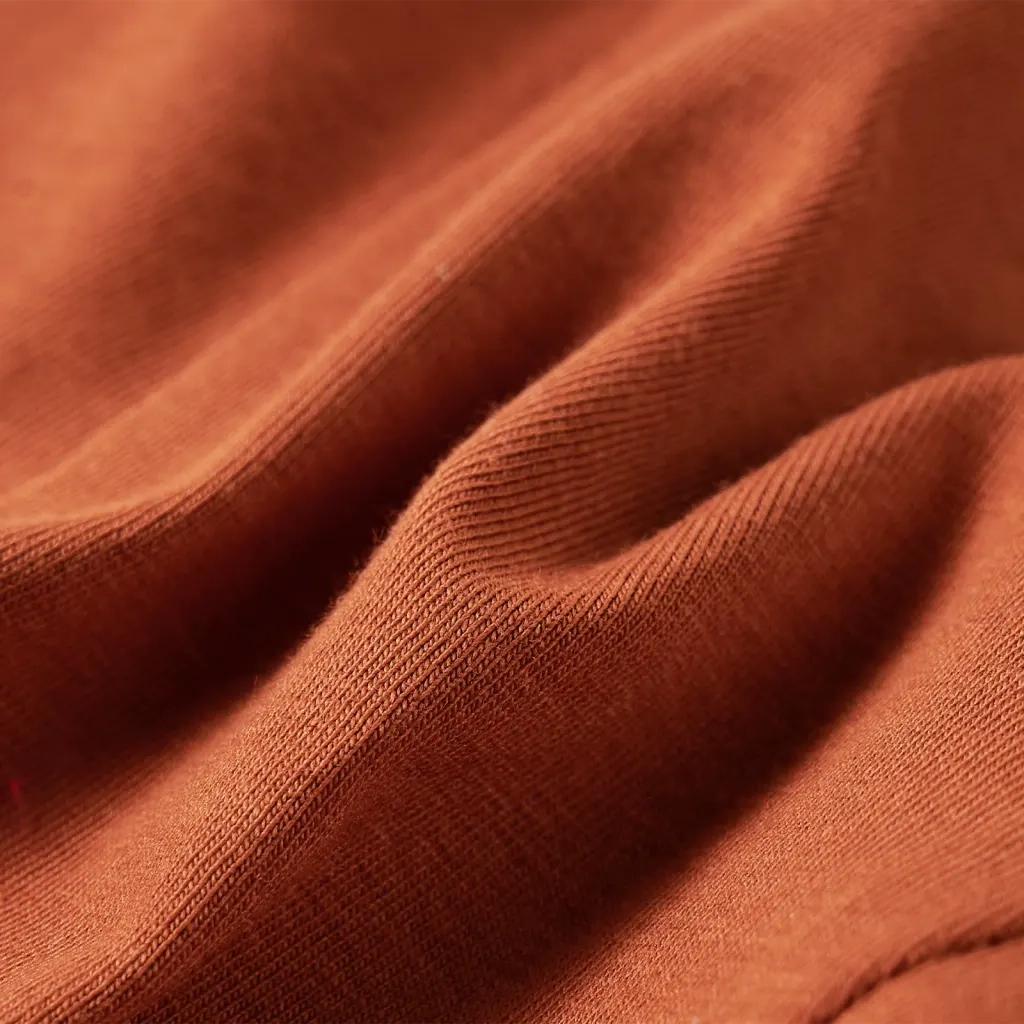 Maglietta da Bambina a Maniche Lunghe Cognac 128 14217