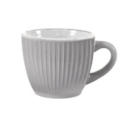 SET 6 TAZZINE DA CAFFÈ IN CERAMICA CON DESIGN RIGATO IN MULTICOLORE